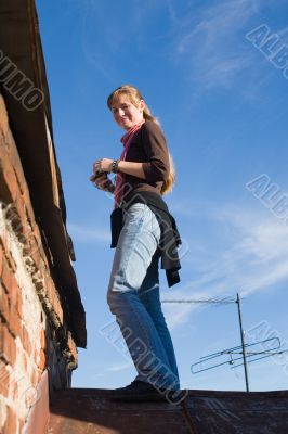 The girl and the sky