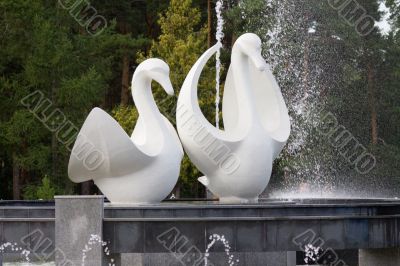 Swan fountain