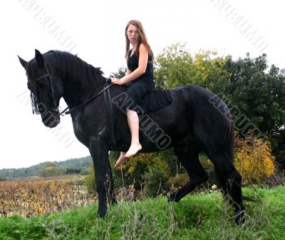 riding girl