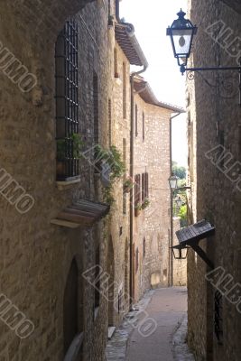 Corciano - Typical alley of the medieval village