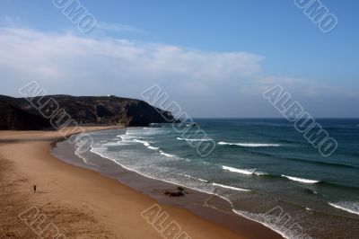 Beach on the Eastern Athlantic coast of Portugal
