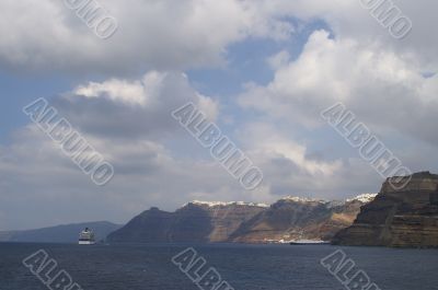 Aegean sea, Santorini island