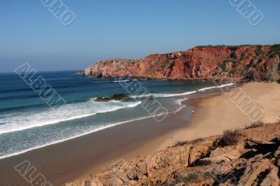 Beach on the Eastern Atlantic coast of Portugal