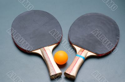 Ping Pong Paddles and Ball