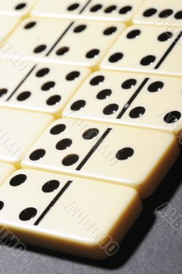 Close up of dominoes.