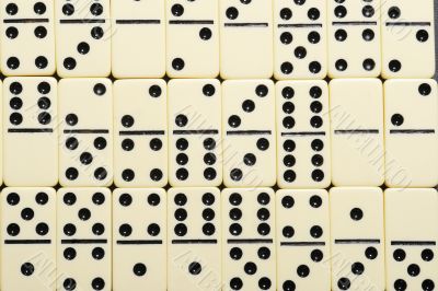 Close up of dominoes.