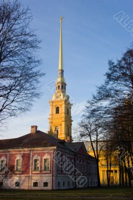 Guardian angel over a city
