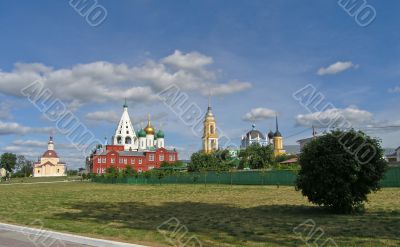 Old russian small town landscape