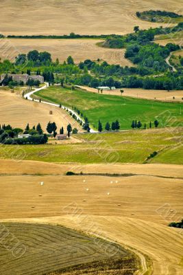 Landscape in Val d`Orcia (Tuscany)