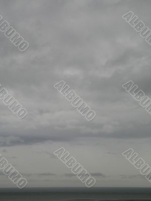 dark stormy ocean view