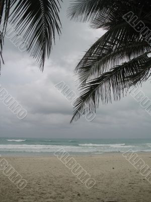 blue tropical ocean view