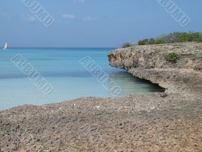 blue tropical ocean view