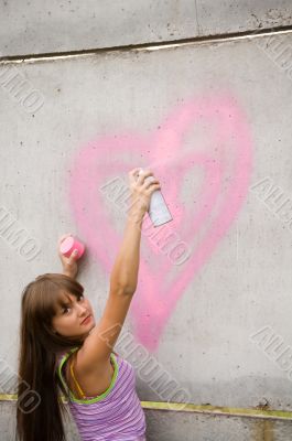 girl painting