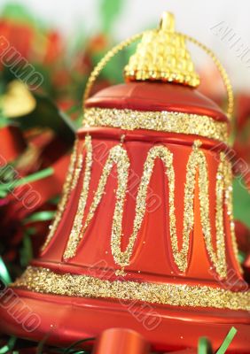 Colorful Christmas bell