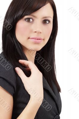 Beautiful brunette businesswoman