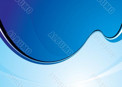 cool blue swoosh