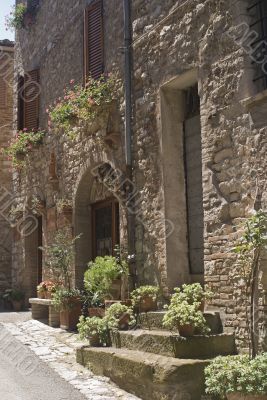 Corciano - Typical buildings of the medieval village
