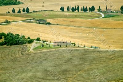 Landscape in Val d`Orcia (Tuscany)