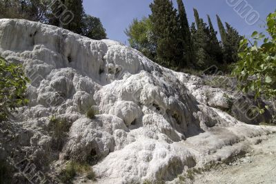 Falls of salt in Tuscany