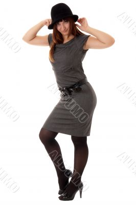 woman with hat