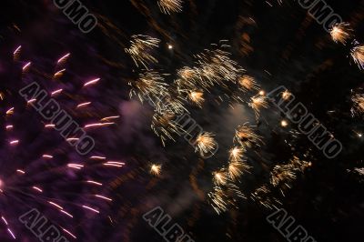 Celebratory fireworks