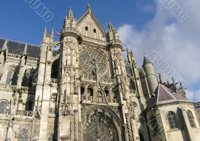 Cathedral in small french city Senlis