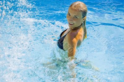 In pool