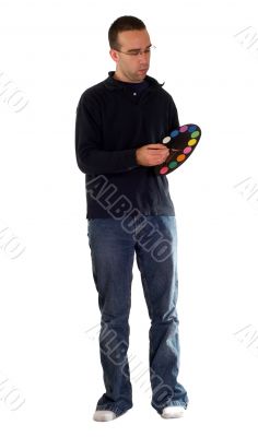 Casual Man Painting