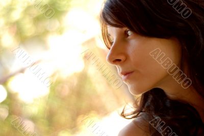 Profile Of A Beautiful Woman