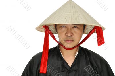 Vietnam man with hat