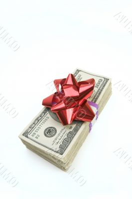 Stack of Money with Bow