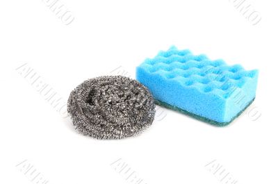 Images of kitchen sponges.