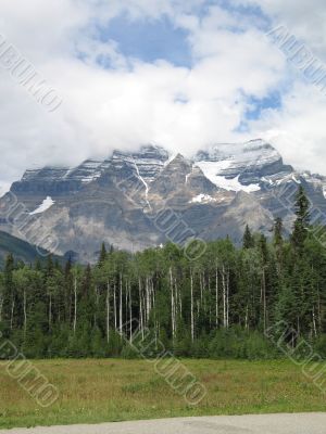 rocky mountain top view