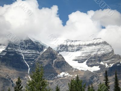 rocky mountain top view