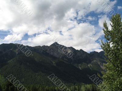 rocky mountain top view