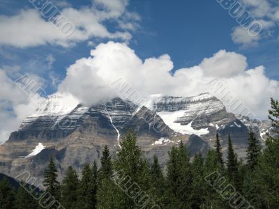 rocky mountain top view