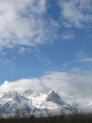 rocky mountain top view