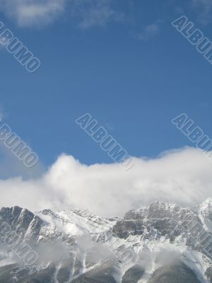 rocky mountain top view