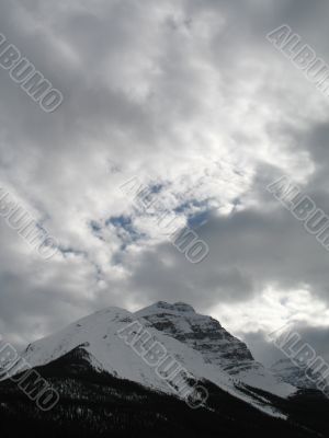 rocky mountain top view
