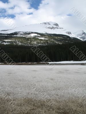rocky mountain top view