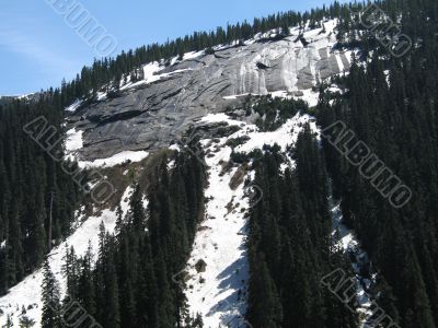 rocky mountain top view