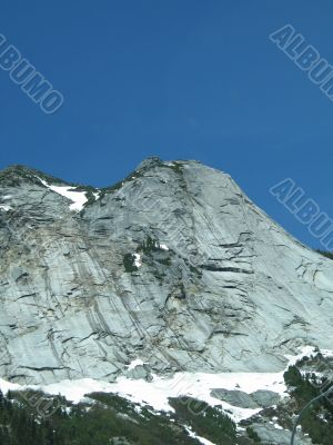 rocky mountain top view