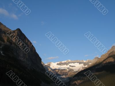 rocky mountain top view