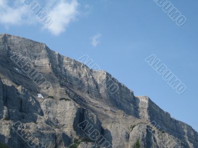 rocky mountain top view
