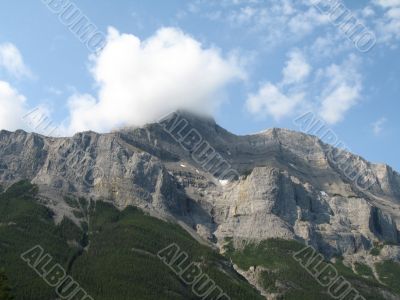 rocky mountain top view
