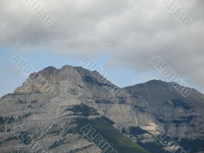 rocky mountain top view