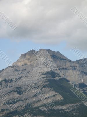 rocky mountain top view