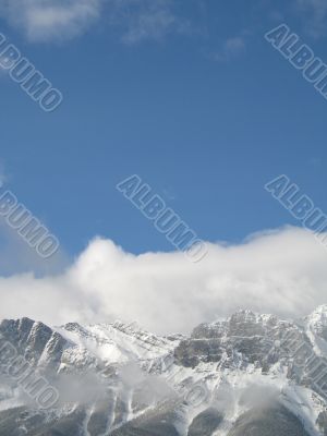 rocky mountain top view