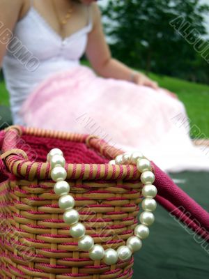 Woman relaxing in park