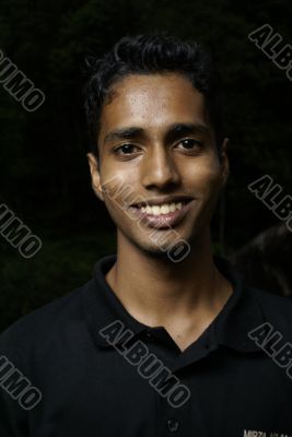 Smiling indian man